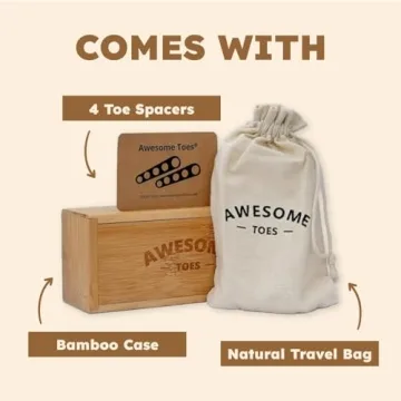 Toe Spacers for Pain Relief and Flexibility in Stylish Box