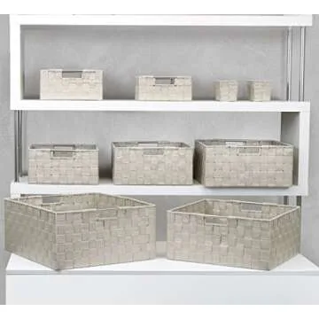 Sorbus Storage Baskets Set of 9 - Stylish Organizers