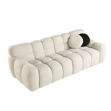 Stylish 3 Seater Boucle Loveseat Sofa for Modern Homes
