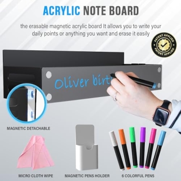 4-Pack Magnetic Spice Rack with Detachable acrylic front - Ultimate Organization Solution