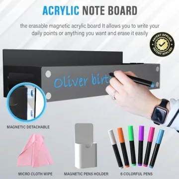 4-Pack Magnetic Spice Rack with Detachable acrylic front - Ultimate Organization Solution