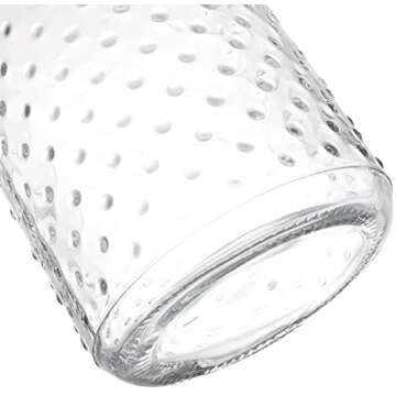 Yesland 2 Pcs 60 Oz Glass Food Storage Jar Canister with Airtight Seal Lid - Large Noodle Holder/Spaghetti Storage Container - Cereal Containers for Kitchen Canning, Pasta, Sugar, Beans and Spice