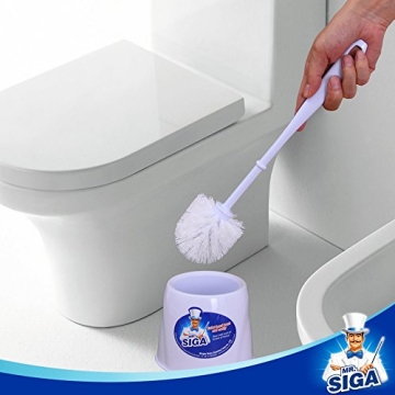 MR.SIGA Toilet Bowl Brush and Caddy Set - Pack of 2