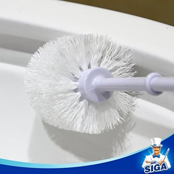 MR.SIGA Toilet Bowl Brush and Caddy Set - Pack of 2