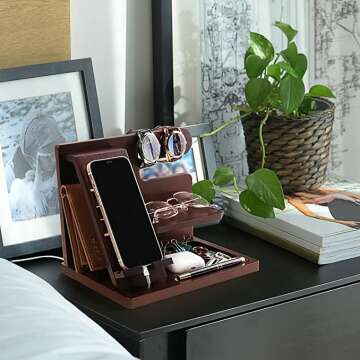Wood Phone Docking Station - Personalized & Stylish