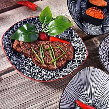 Boat-Shaped Plates - Nautical Ceramic Dish Set