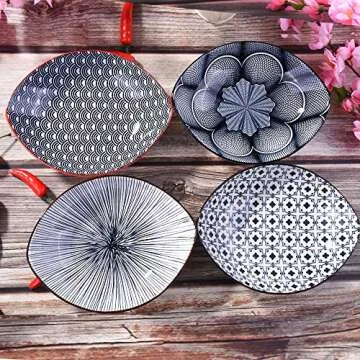 Boat-Shaped Plates - Nautical Ceramic Dish Set