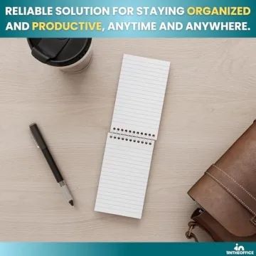 1InTheOffice Spiral Memo Pads with 75 College Ruled Sheets