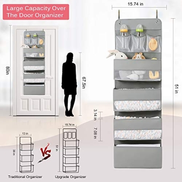 Jay-Chi Over Door Organizer - 7 Pocket Storage Solution
