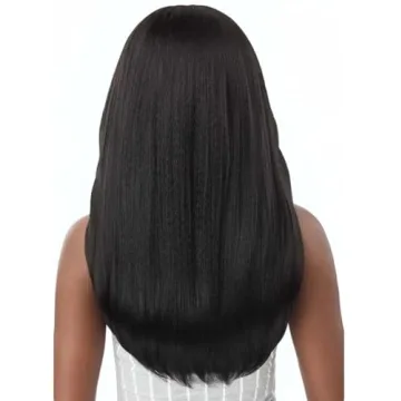 Outre Big Beautiful Human Hair Blend U Part Cap Leave Out Wig DOMINICAN BLOWOUT 22" (NBRN)
