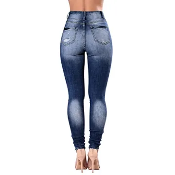 Stylish Qazel Vorrlon Women's High Waisted Jeans