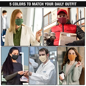 FriCARE Disposable Face Masks in Vibrant Colors for Adults