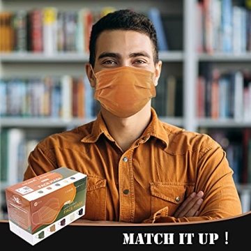 FriCARE Disposable Face Masks in Vibrant Colors for Adults