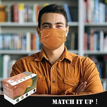 FriCARE Disposable Face Masks in Vibrant Colors for Adults