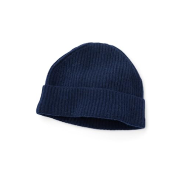 Fishers Finery Men's 100% Cashmere Ribbed Hat - Stylish Comfort for Winter