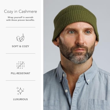 Fishers Finery Cashmere Hat for Men - Stylish & Warm