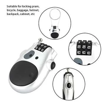 Sonew 3 Digit Combination Lock for Strollers and Travel Gear
