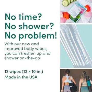 YUNI Beauty Large Body Wipes - Eco-Friendly Shower Alternative