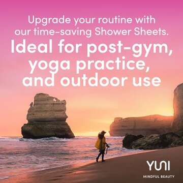 YUNI Beauty Large Body Wipes - Eco-Friendly Shower Alternative