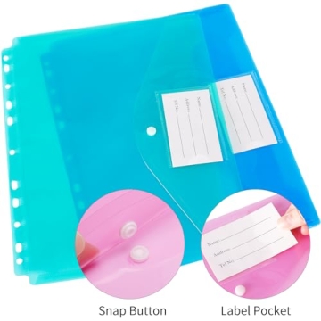 EOOUT Binder Pocket Set | Organized & Vibrant 30pc Pockets