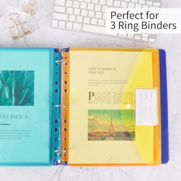 EOOUT Binder Pocket Set | Organized & Vibrant 30pc Pockets