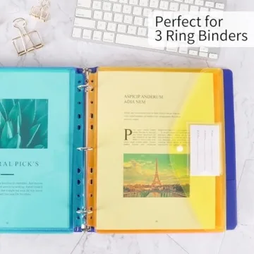 EOOUT Binder Pocket Set | Organized & Vibrant 30pc Pockets