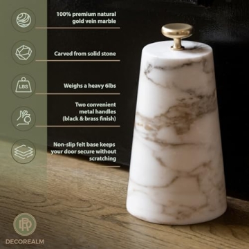 Stunning Marble Decorative Door Stop for Home Decor