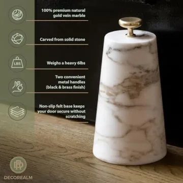Stunning Marble Decorative Door Stop for Home Decor