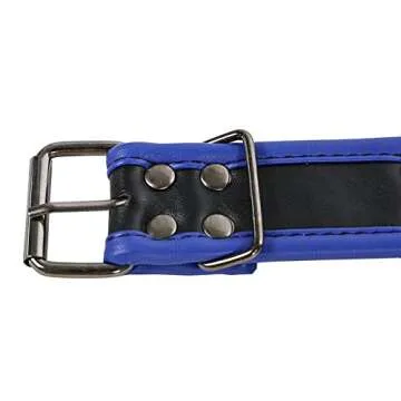 Beautysdream Men's PU Leather Shoulder Support Chest Harness Adjustable Buckles Accerssory (blue), One Size