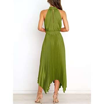 Elegant ANRABESS Halter Neck Asymmetrical Party Dress