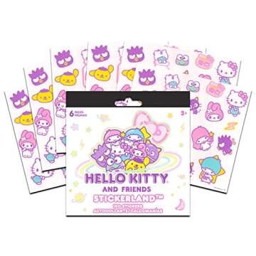Hello Sanrio Kitty Sticker Books for Kids, Adults Super Set ~ 3 Pc Bundle with Over 200 Hello Kitty ...