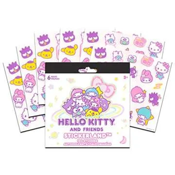 Hello Sanrio Kitty Sticker Books for Kids, Adults Super Set ~ 3 Pc Bundle with Over 200 Hello Kitty ...