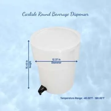 Carlisle 5 Gallon Beverage Dispenser with Drip-Free Spigot