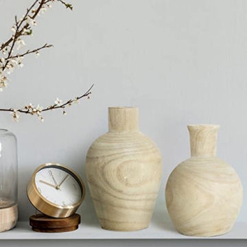 Wood Vase Set for Home - Stylish and Versatile Decor