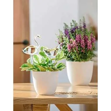 Mkono Glass Self Watering Globes for Indoor Plants