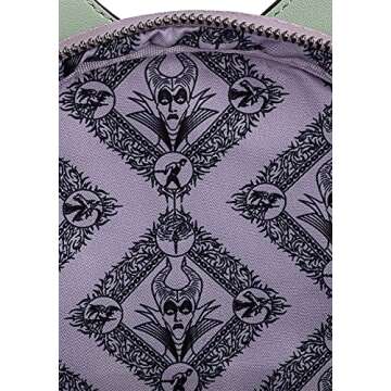 Loungefly Disney Villains Scene Maleficent Sleeping Beauty Womens Double Strap Shoulder Bag Purse