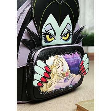 Loungefly Disney Villains Scene Maleficent Sleeping Beauty Womens Double Strap Shoulder Bag Purse