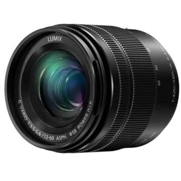 PANASONIC LUMIX G VARIO LENS, 12-60MM, F3.5-5.6 ASPH., MIRRORLESS MICRO FOUR THIRDS, POWER OPTICAL I.S., H-FS12060 (USA BLACK)