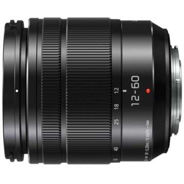 PANASONIC LUMIX G VARIO LENS, 12-60MM, F3.5-5.6 ASPH., MIRRORLESS MICRO FOUR THIRDS, POWER OPTICAL I.S., H-FS12060 (USA BLACK)