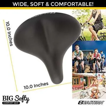 Big Soft Cushion Bike Seat for Seniors - Ultimate Comfort
