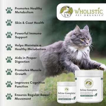 Wholistic Pet Organics Feline Complete Multivitamin & Probiotic