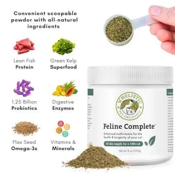 Wholistic Pet Organics Feline Complete Multivitamin & Probiotic