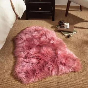 Ashler Faux Fur Rug, Soft Fluffy Area Rug for Home