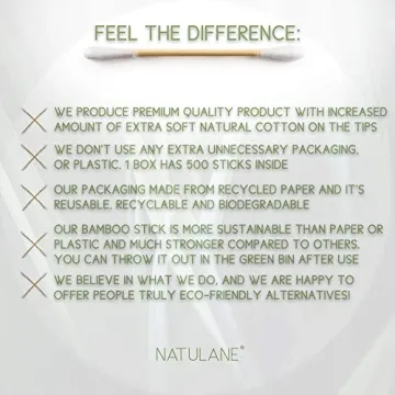 Eco-Friendly Bamboo Cotton Swabs for Sustainable Living