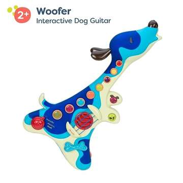 B. toys- Woofer- Interactive Dog Guitar- Musical Toys- 3 Music Modes- Big & Colorful Buttons – 2 Years +