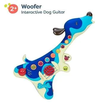 B. toys- Woofer- Interactive Dog Guitar- Musical Toys- 3 Music Modes- Big & Colorful Buttons – 2 Years +
