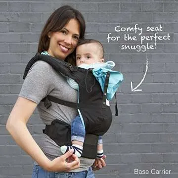 TwinGo Carrier - Lite Model - Classic Black - Works as a Tandem or Single Baby Carrier (Extra Straps...