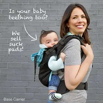 TwinGo Carrier - Lite Model - Classic Black - Works as a Tandem or Single Baby Carrier (Extra Straps Sold Separately). Adjustable for Men, Women, Twins and Babies Between 10-45 lbs