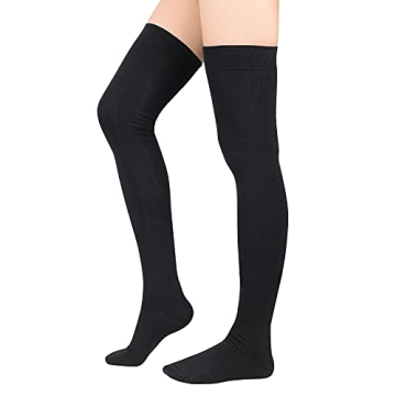 Zando Women's Stylish Thigh High Socks - Comfort & Elegance