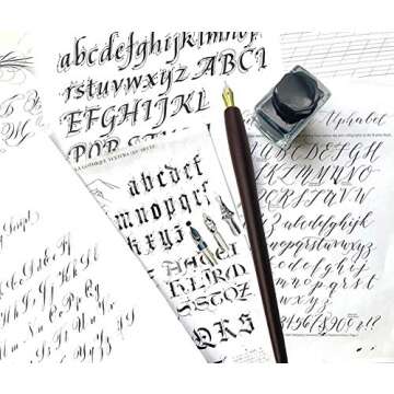 OPENDGO Calligraphy Pen Set with 11 Nibs & Ink
